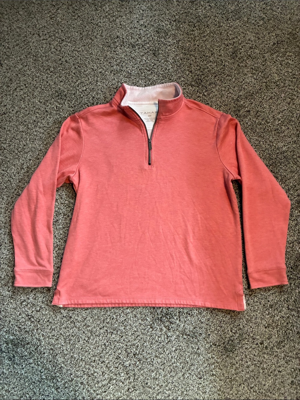 ⭐️ TAHARI Coral Quarter-Zip Sweater